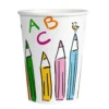 Aakkoset pahvimuki 250 ml 8 kpl/pkt