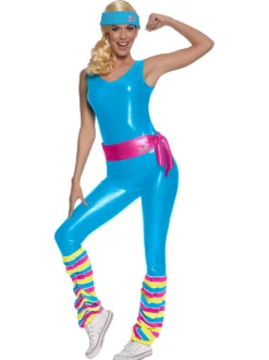 Aerobic Barbie aikuisten naamiaisasu
