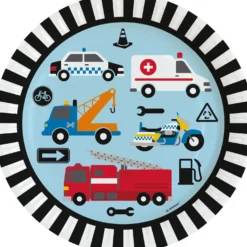 Ajoneuvot suuri pahvilautanen 8 kpl/pkt