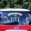 All you need is love autonkoristelutarra 33 x 45 cm