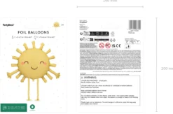 Aurinko, kävelevä foliopallo S