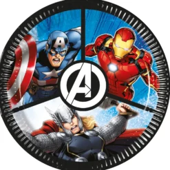 Avengers pahvilautanen 20 cm 8 kpl/pkt