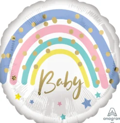 Baby pastellisateenkaari foliopallo