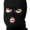 Balaklava musta kokopään maski