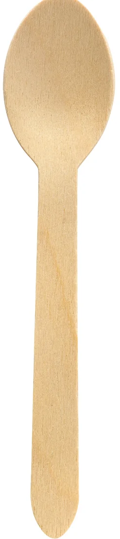 Biopak puulusikka vahattu 16 cm 10 kpl/pkt