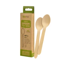 Biopak puulusikka vahattu 16 cm 10 kpl/pkt
