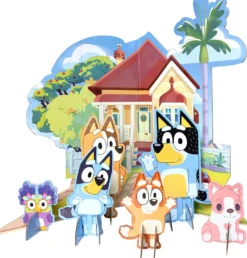 Bluey pöytäkoristesetti, 7 osaa