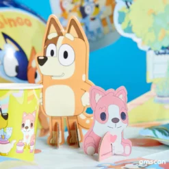 Bluey pöytäkoristesetti, 7 osaa