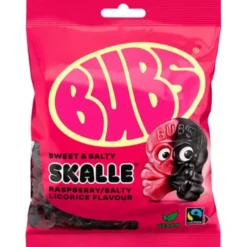 Bubs Vadelmalakritsi kallot 90g