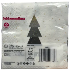 Christmas joulukuuset lautasliina 25 x 25 cm 20 kpl/pkt