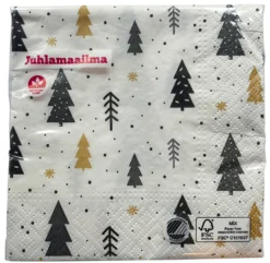 Christmas joulukuuset lautasliina 25 x 25 cm 20 kpl/pkt