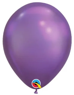 19 cm metallikromivioletti ilmapallo 100 kpl/pss