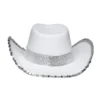 Cowboy hattu bride valkoinen