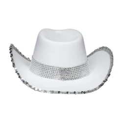 Cowboy hattu bride valkoinen