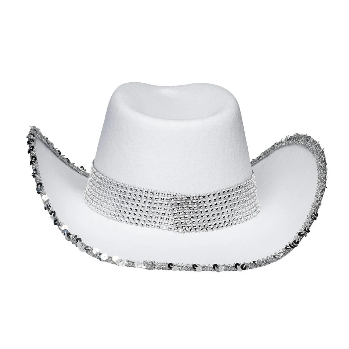 Cowboy hattu bride valkoinen