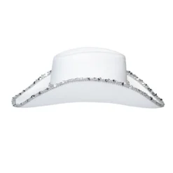 Cowboy hattu bride valkoinen