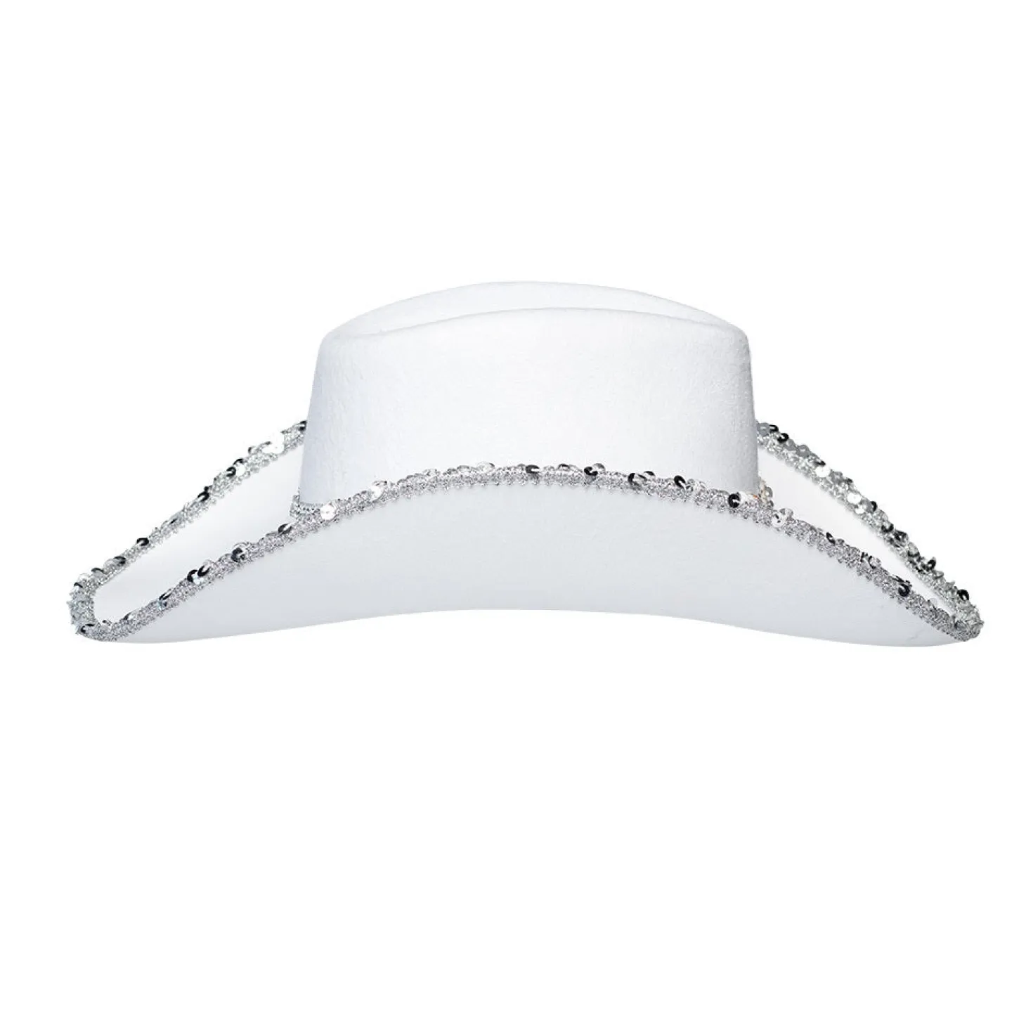 Cowboy hattu bride valkoinen