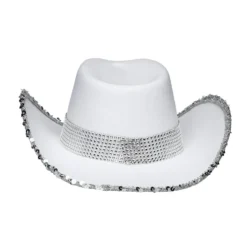 Cowboy hattu bride valkoinen