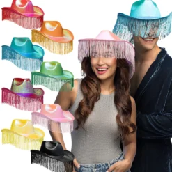 Cowboy hattu hapsuilla, 8 eri väriä