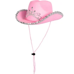 Cowboyhattu lasten pinkki