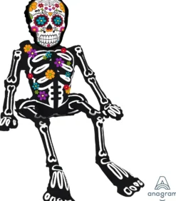Day of the Dead luuranko ilmalla täytettävä foliopallo