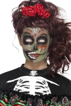 Day Of The Dead Zombi maskeeraussetti
