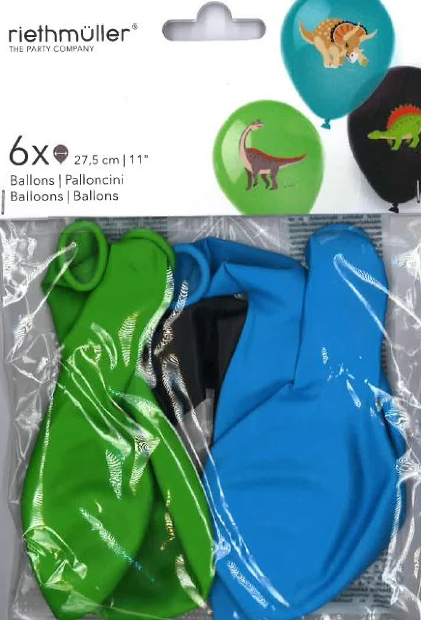 Dinosaurus ilmapallo 28 cm 6 kpl/pss
