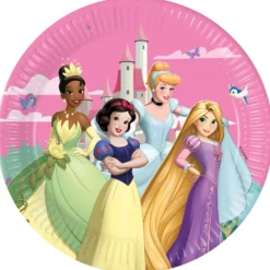 Disney Prinsessat juhlahetki suuri pahvilautanen 23 cm 8 kpl/pkt
