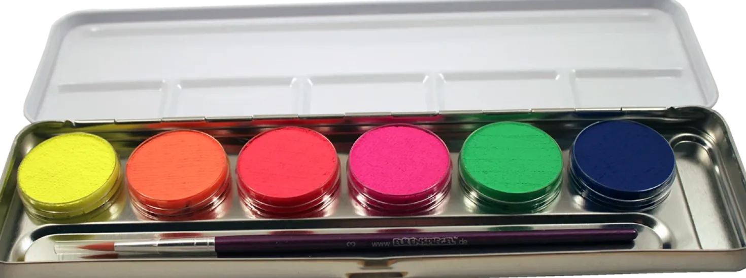 Efektiväripaletti UV Neon 6 x 3,5ml