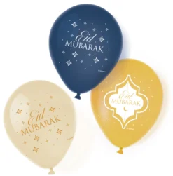 Eid Mubarak ilmapallo 28 cm 6 kpl/pkt