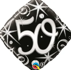 Elegantti numero "50" foliopallo