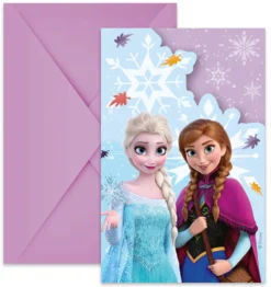 Frozen satumainen ihme kutsukortit 6 kpl/pkt