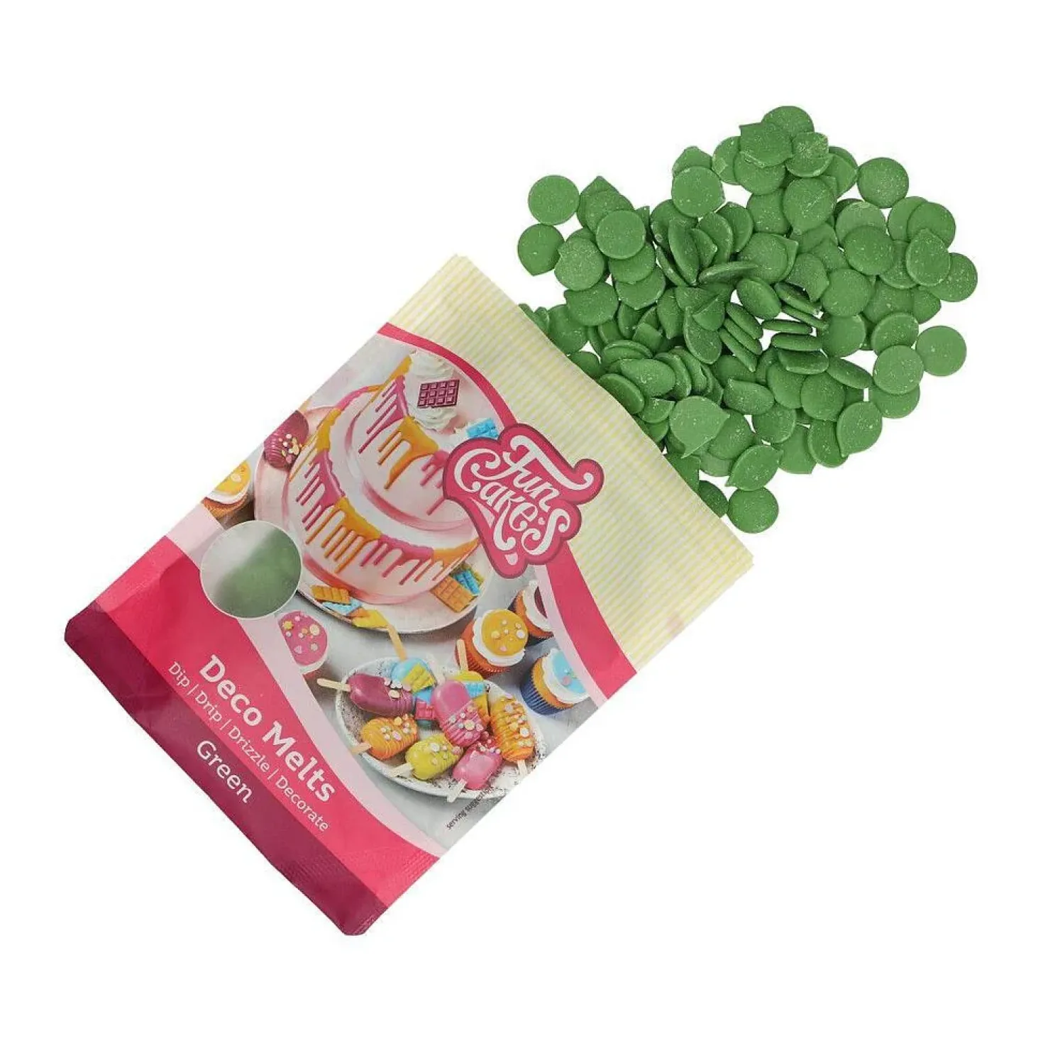FunCakes Deco Melts -napit, vihreä