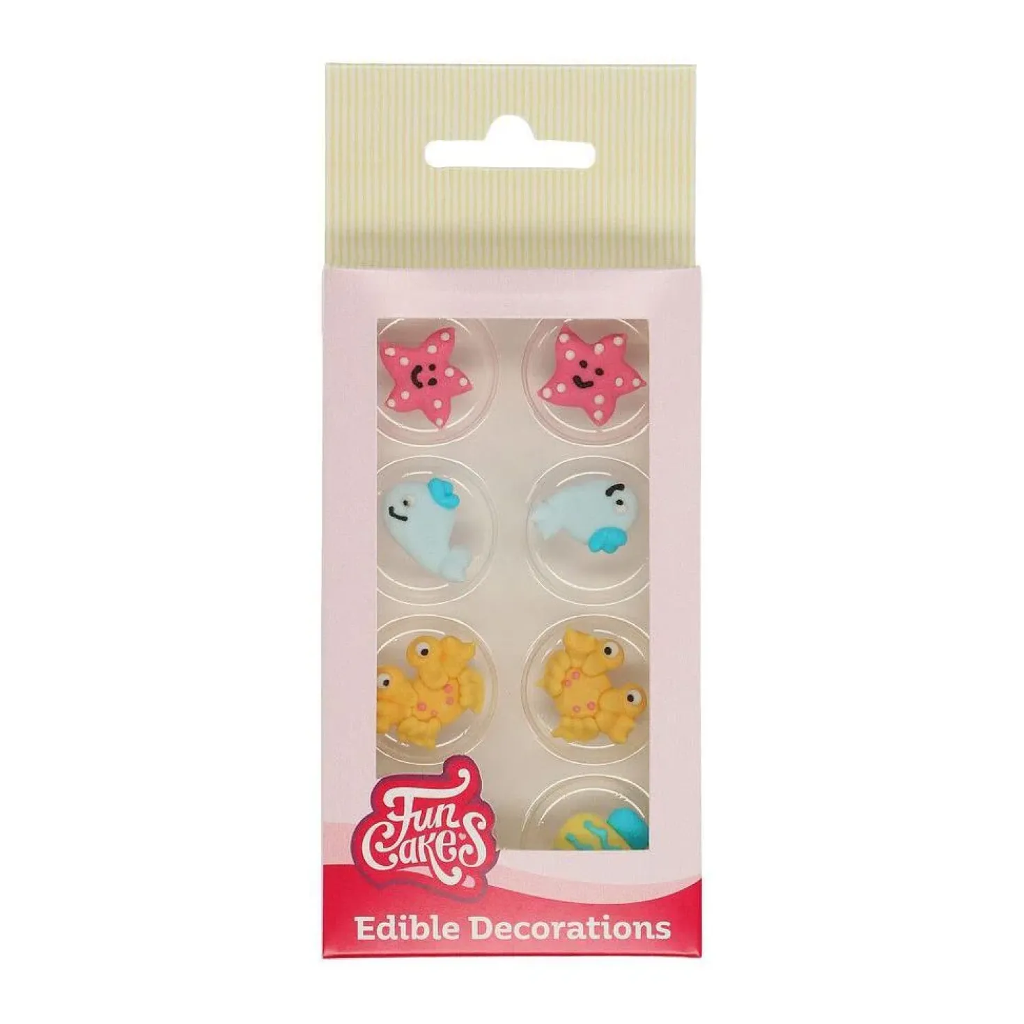 FunCakes syötävä koriste, meren elämää 8 kpl