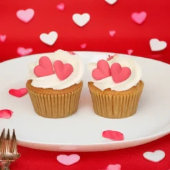 FunCakes syötävä koriste, punaiset sydämet 8 kpl