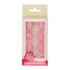 FunCakes syötävä koriste, vaaleanpunaiset varpaat 16kpl