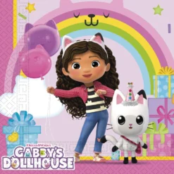 Gabby's dollhouse suuri lautasliina 33 x 33 cm 20 kpl/pkt