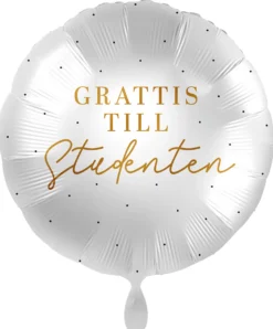 Grattis till studenten foliopallo