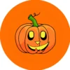 Halloween kurpitsa pahvilautanen 18 cm 10 kpl/pkt