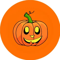 Halloween kurpitsa pahvilautanen 18 cm 10 kpl/pkt