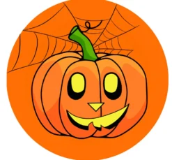 Halloween kurpitsa pahvilautanen 23 cm 10 kpl/pkt