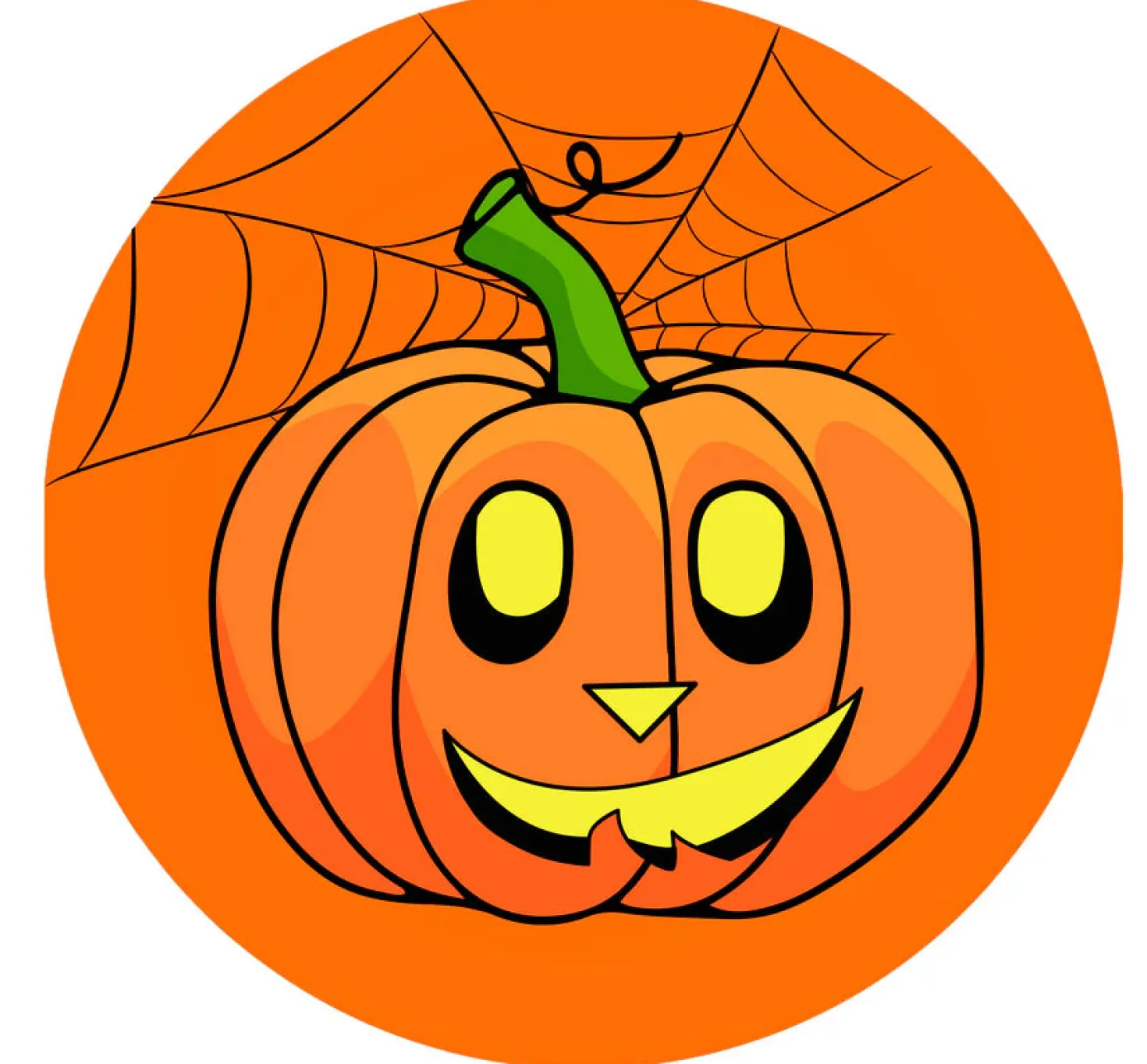 Halloween kurpitsa pahvilautanen 23 cm 10 kpl/pkt