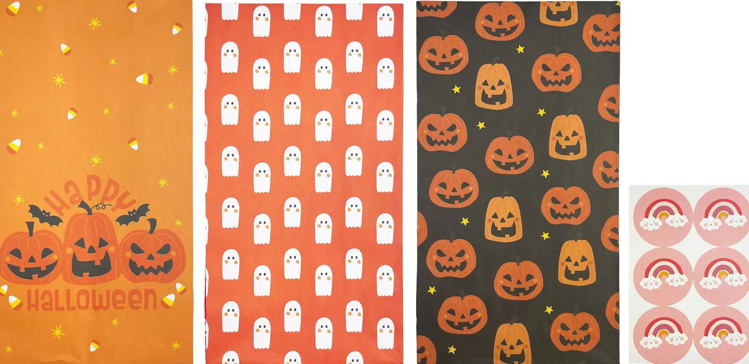 Halloween paperipussit 6 pss/pkt