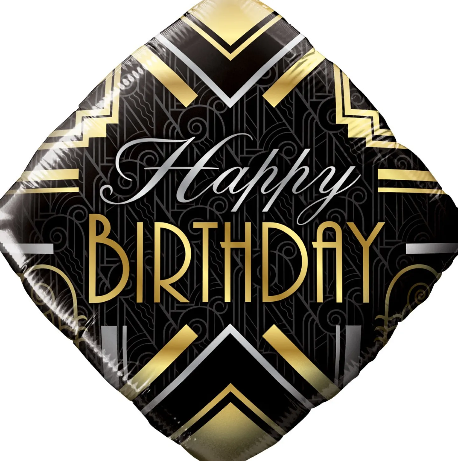 Happy Birthday Art Deco foliopallo