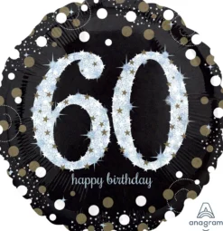 Happy Birthday 60 foliopallo