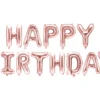 Happy Birthday ilmalla täytettävä foliopallosetti