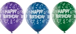 Happy Birthday ilmapallo 30 cm 6 kpl/pss