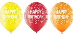 Happy Birthday ilmapallo 30 cm 6 kpl/pss