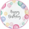 Happy Birthday ilmapallot suuri pahvilautanen 8 kpl/pkt