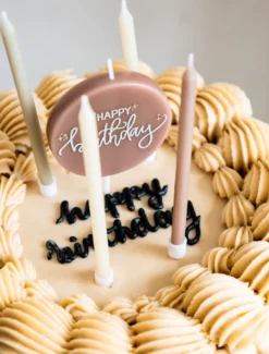 Happy Birthday kakkukynttilät 9 cm 10+1 kpl/pkt
